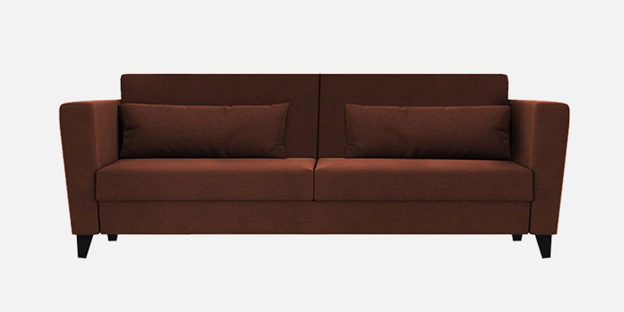 Tokyo Fabric 3 Seater Sofa In Coffee Brown Colour - Febonic Living