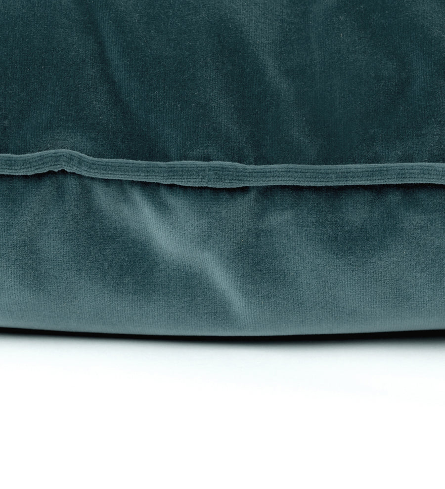 Lucca Velvet 20X20 Inches Cushion Covers Pack Of 2 In Oxford Blue Colour - Febonic Living