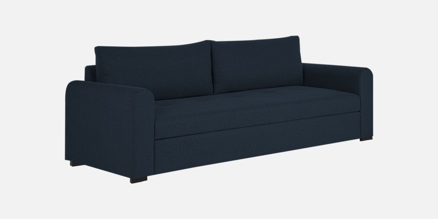 Sigma Fabric 3 Seater Sofa In Denim Blue Colour - Febonic Living