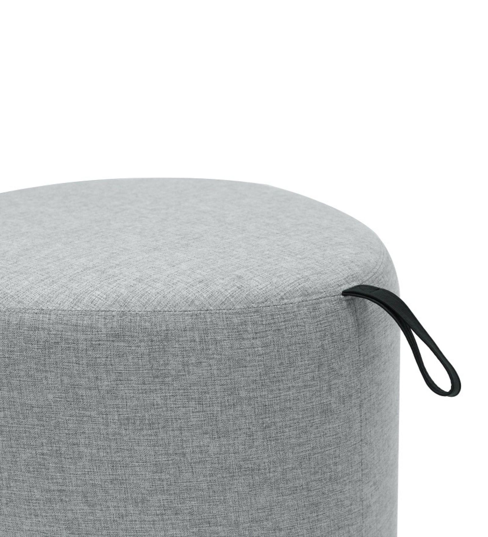 Pool Fabric Pouffe In Lit Grey Colour