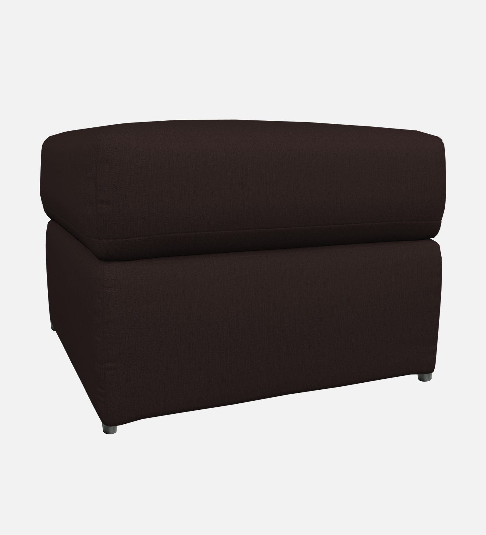 Penny Fabric Storage Ottoman In Cara Brown Colour