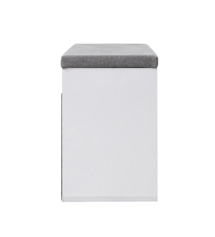 Jayric Shoe Rack In Frosty White Finish - Febonic Living