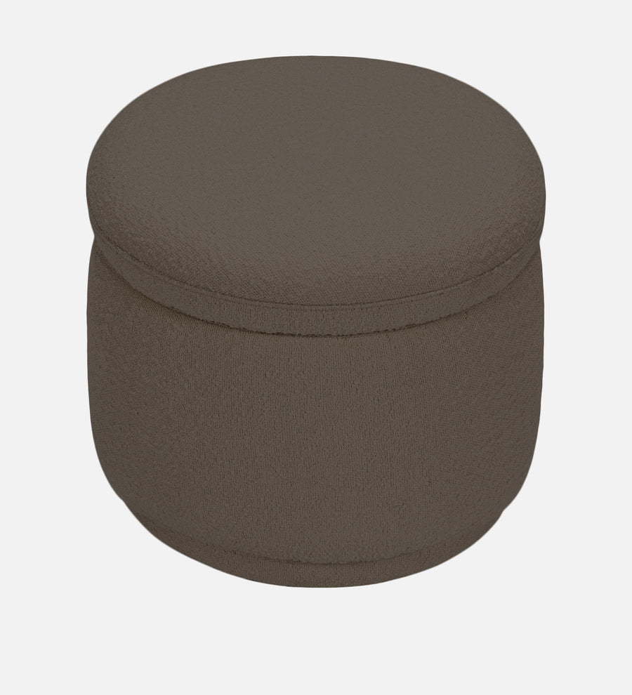 Noki Boucle Fabric Ottoman In Niya Beige Colour With Storage - Febonic Living