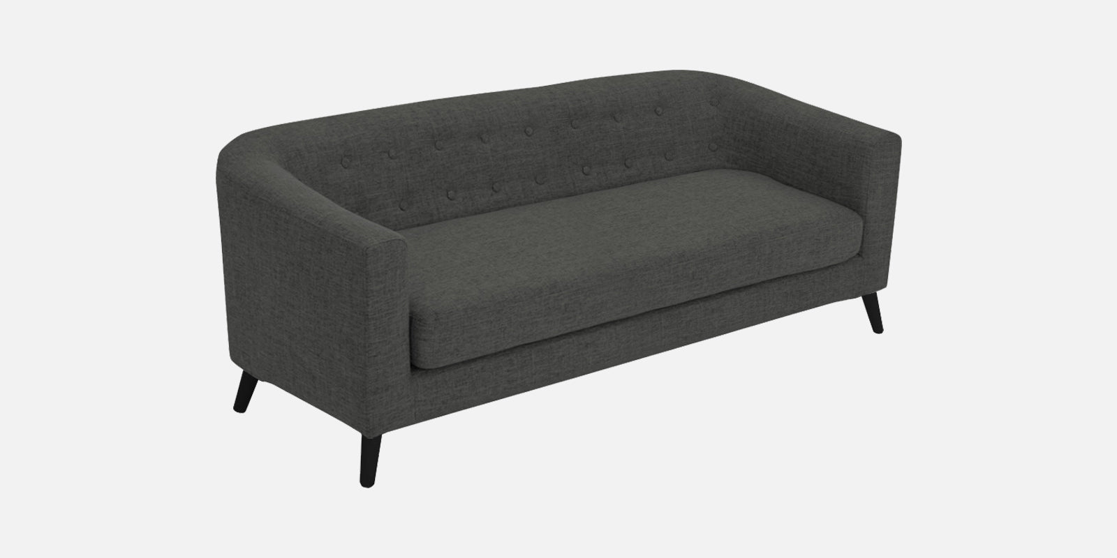 Casper Fabric 3 Seater Sofa in Charcoal Grey Colour