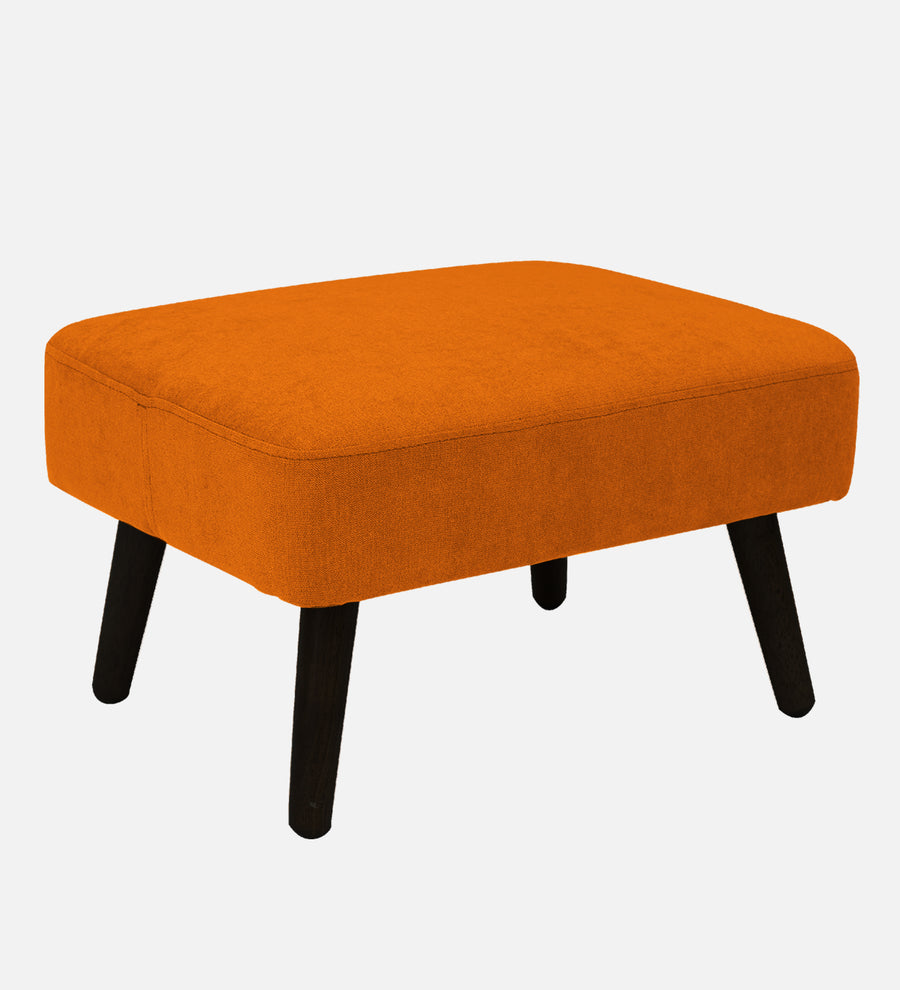 Luke Fabric Foot Stool In Vivid Orange Colour - Febonic Living