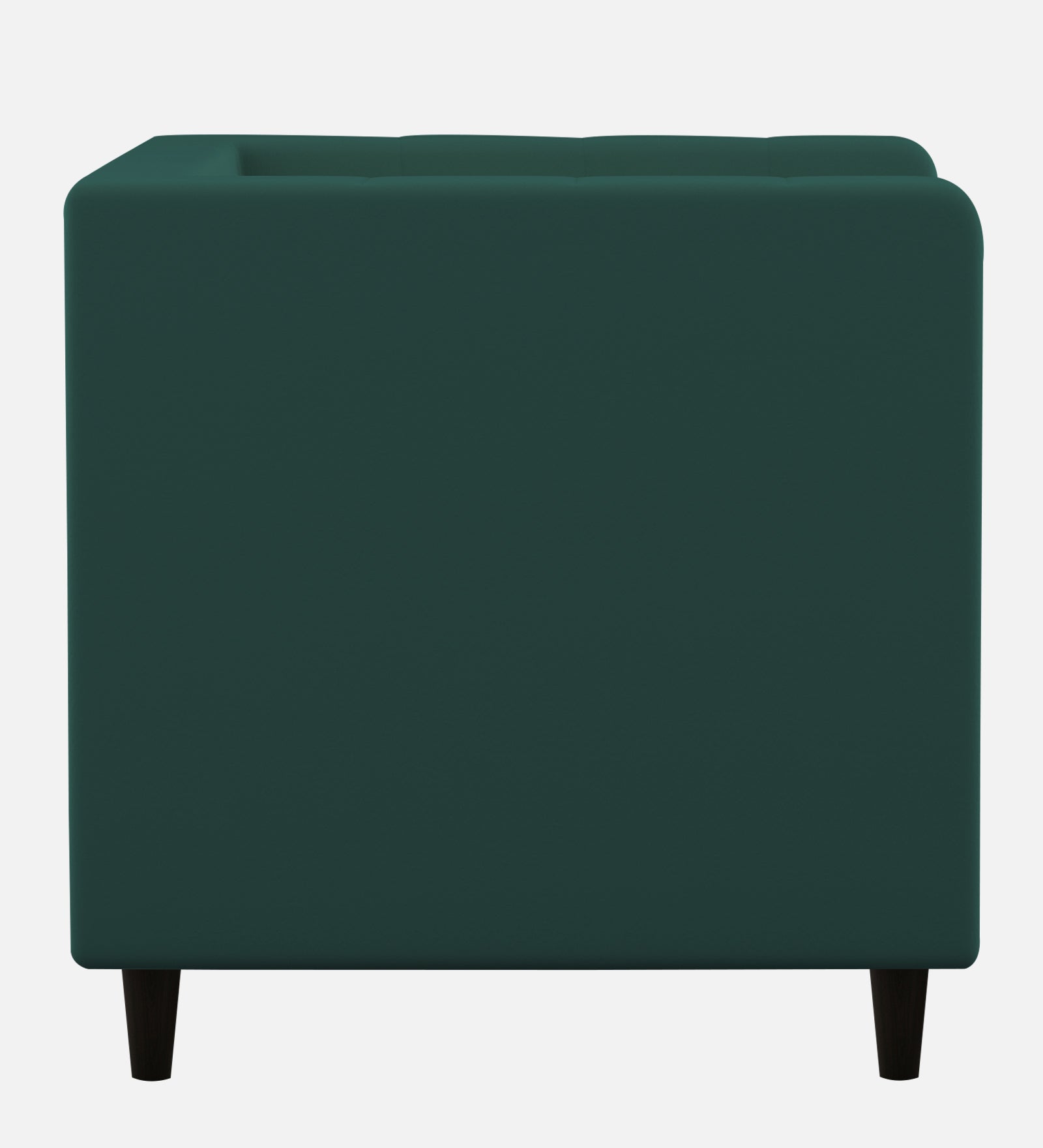 Braulia Velvet 1 Seater Sofa In Pine Green Colour