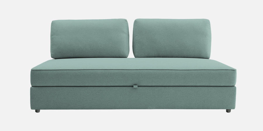 Vito Fabric Day Bed In Suka Blue Colour With Storage - Febonic Living