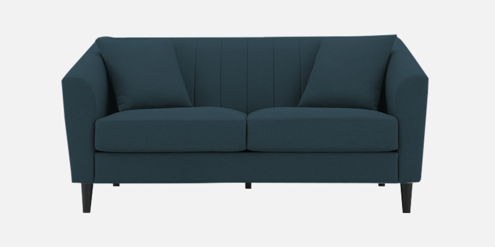 Polon Fabric 2 Seater Sofa In Cool Blue Colour