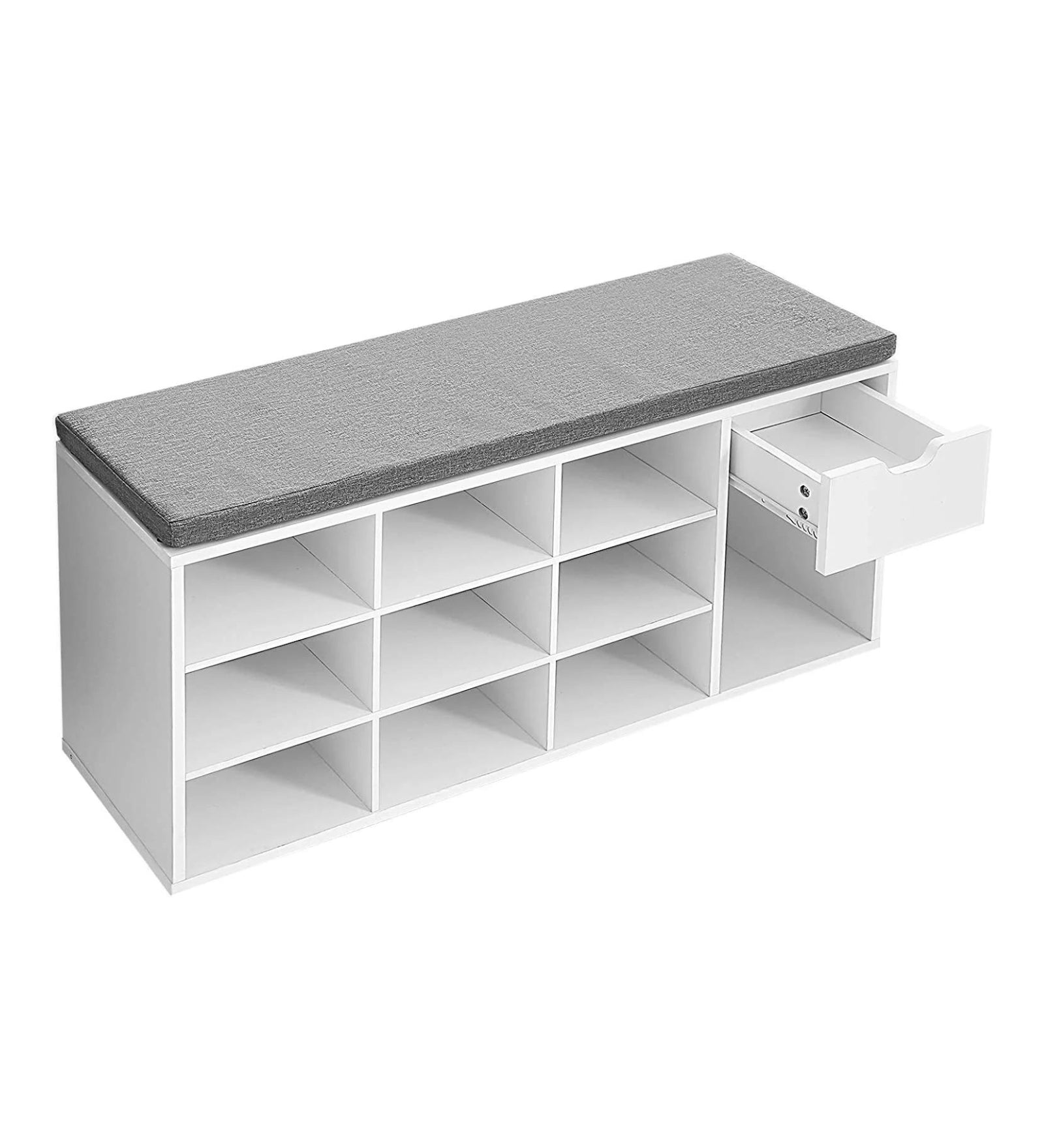 Kutty Shoe Rack in Frosty White Finish