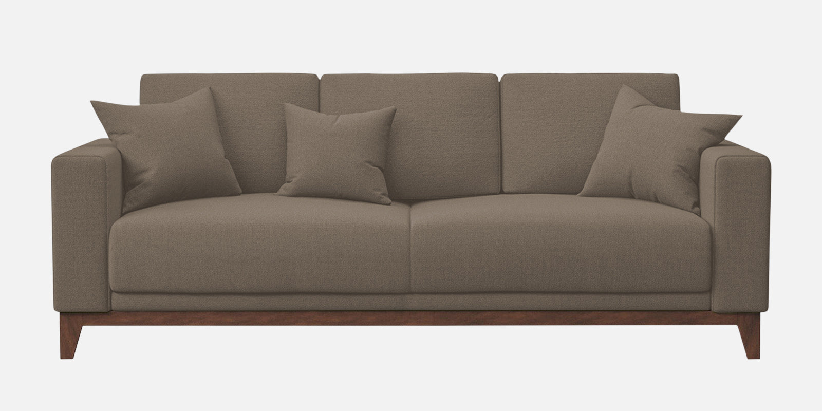 Luca Fabric 3 Seater Sofa in Hazel Beige Colour