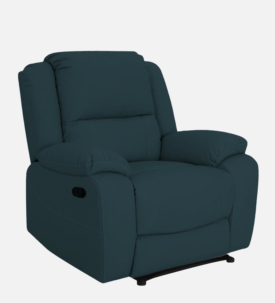 Adley Fabric 1 Seater Motorized Recliner In Harbour Blue Colour - Febonic Living