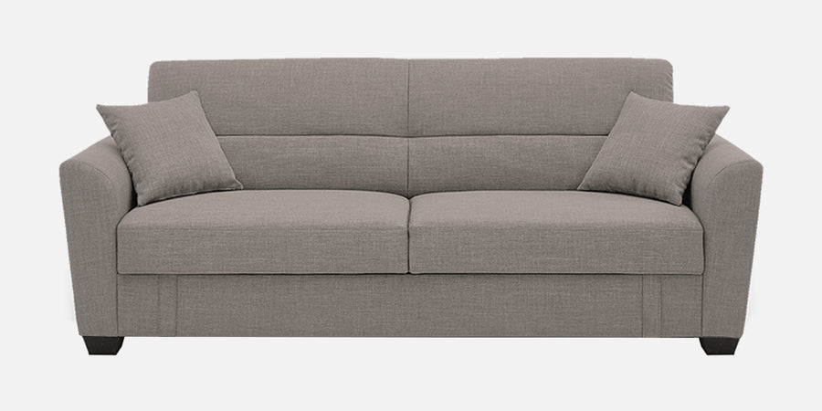 Bony Fabric 3 Seater Convertible Sofa Cum Bed In Strom Grey Colour - Febonic Living