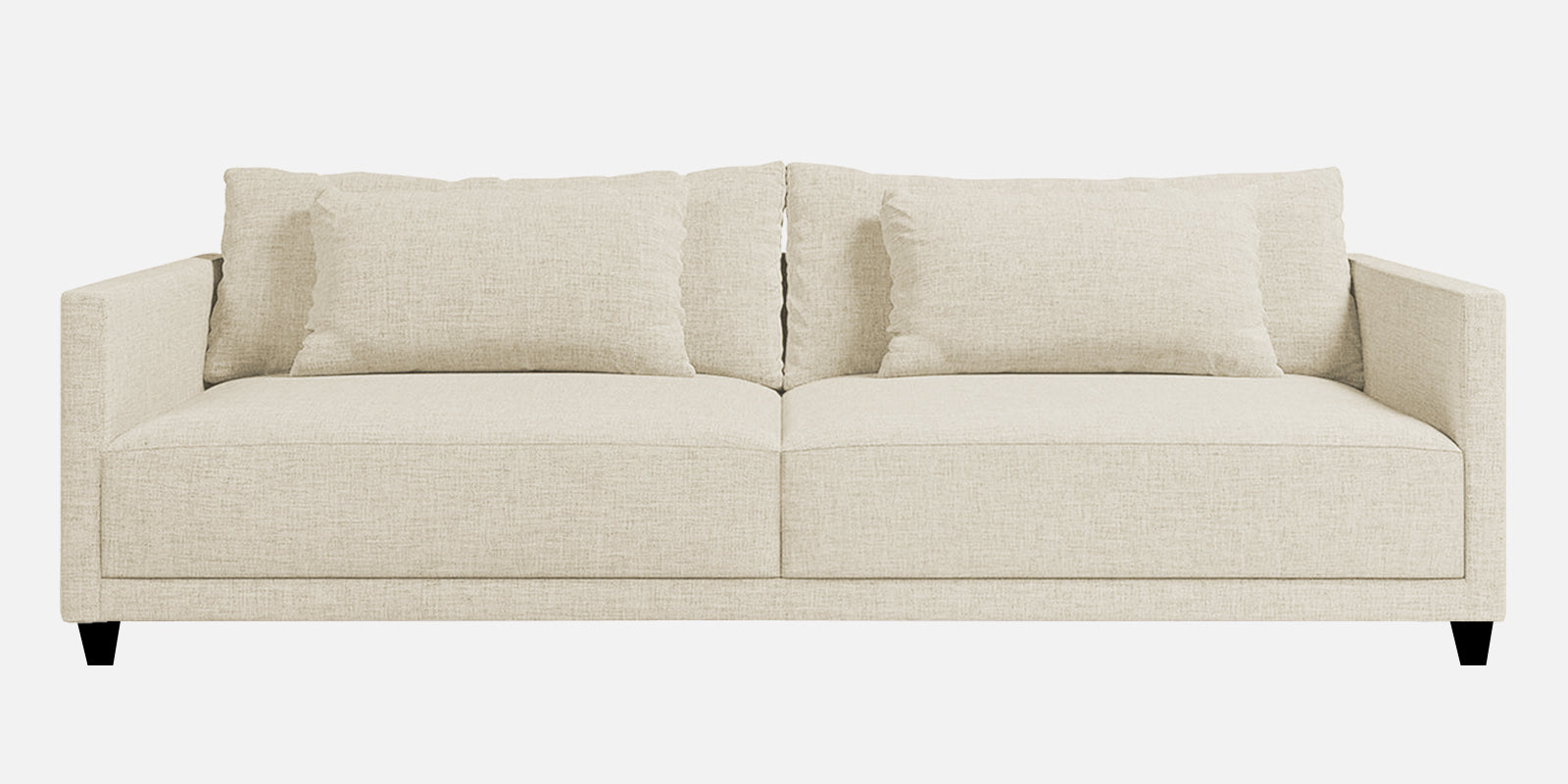 Kera Fabric 3 Seater Sofa in Ivory Cream Colour