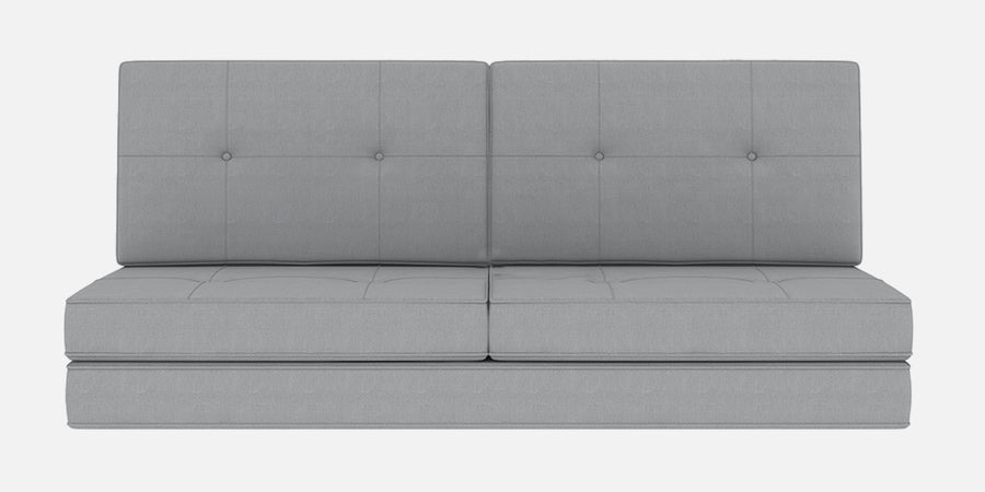 Cora Fabric 2 Seater Foldable Sofa Cum Bed In Coin Grey Colour - Febonic Living