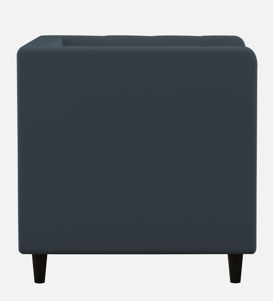 Braulia Velvet 1 Seater Sofa In Oxford Blue Colour - Febonic Living