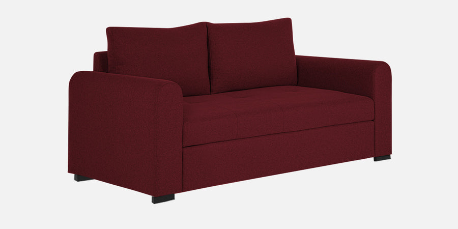 Sigma Fabric 2 Seater Sofa In Blood Maroon Colour - Febonic Living