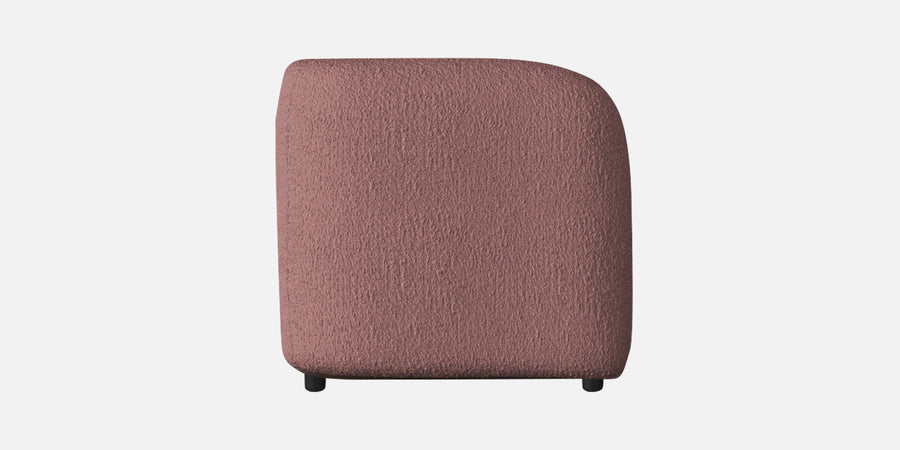 Corny Boucle Fabric 2 Seater Sofa In Rose Pink Colour - Febonic Living