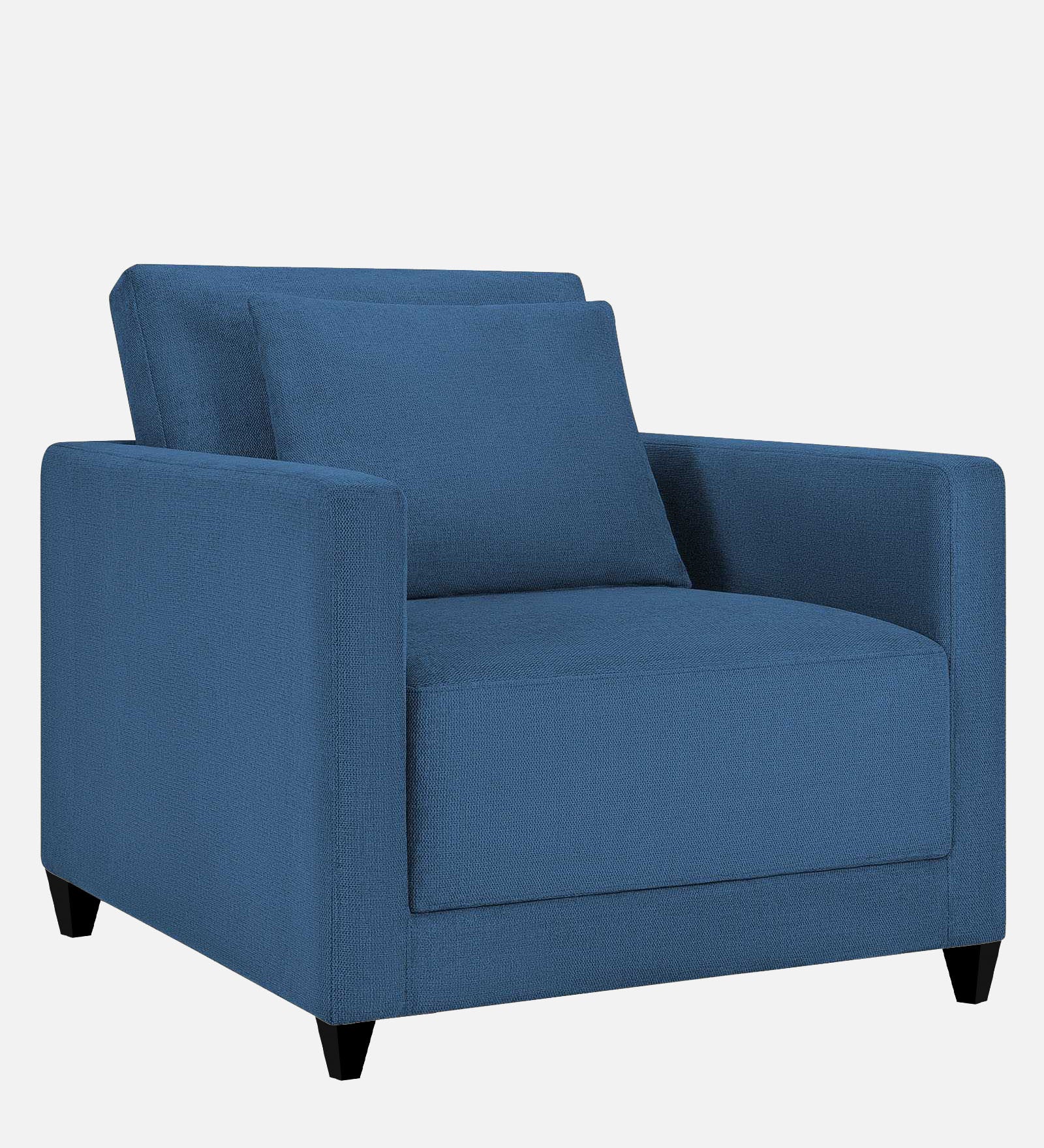 Kera Fabric 1 Seater Sofa in Light Blue Colour