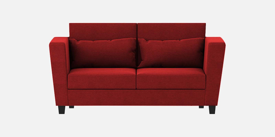 Tokyo Fabric 2 Seater Sofa In Blood Maroon Colour - Febonic Living