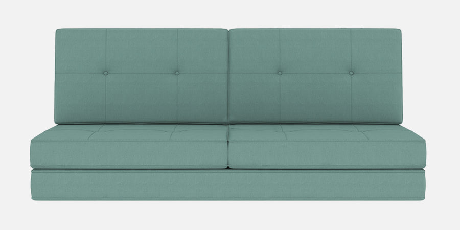 Cora Fabric 2 Seater Foldable Sofa Cum Bed In Suka Blue Colour - Febonic Living