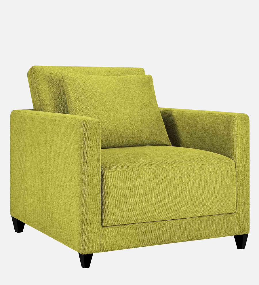 Kera Fabric 1 Seater Sofa In Parrot Green Colour - Febonic Living