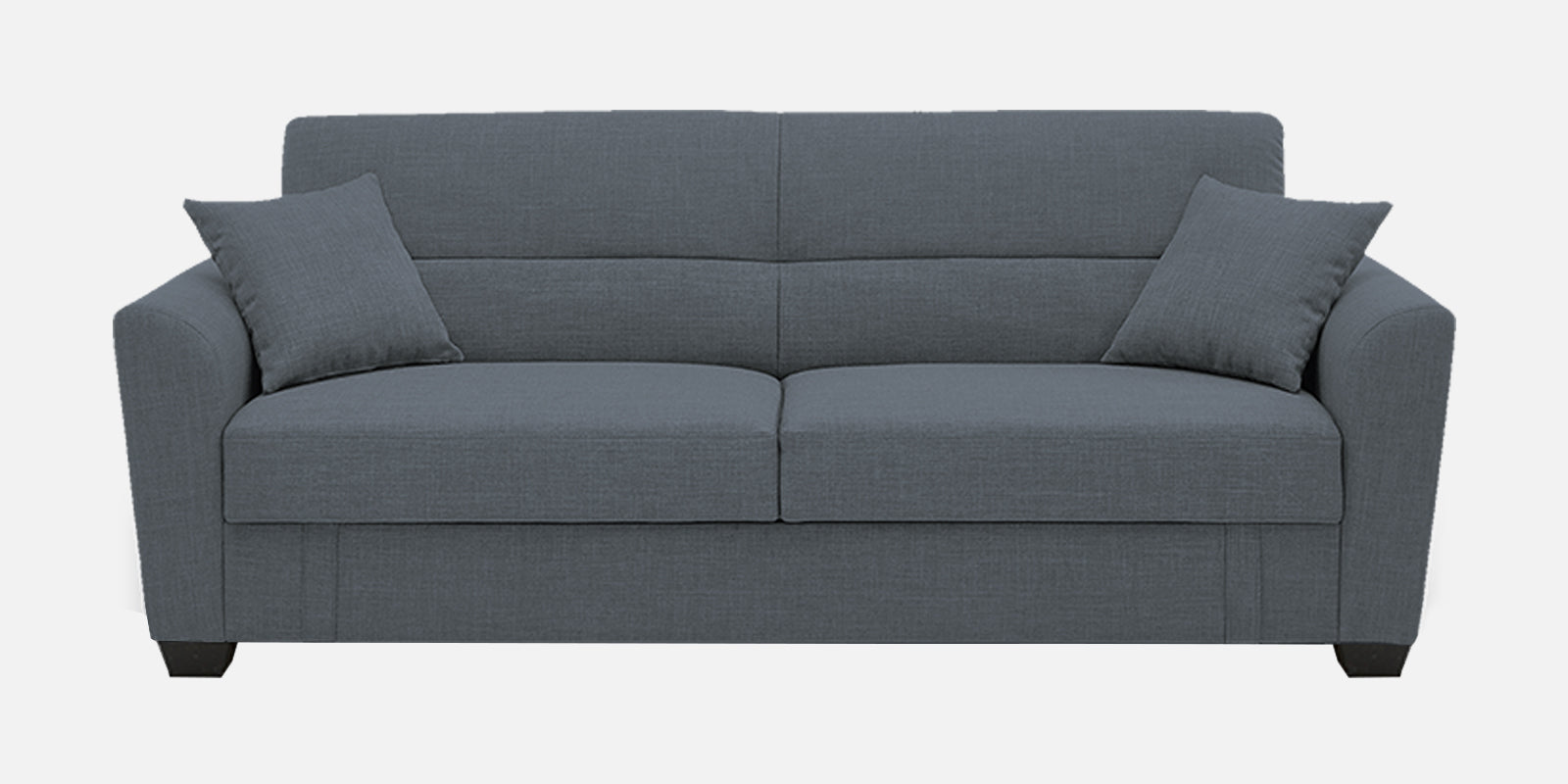 Bony Fabric 3 Seater Convertable Sofa Cum Bed In Indio Blue Colour