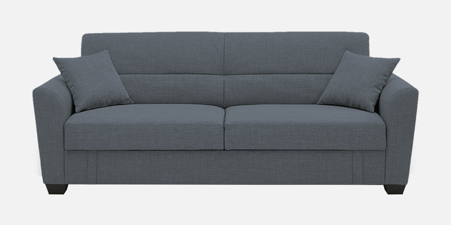 Bony Fabric 3 Seater Convertible Sofa Cum Bed In Indio Blue Colour - Febonic Living