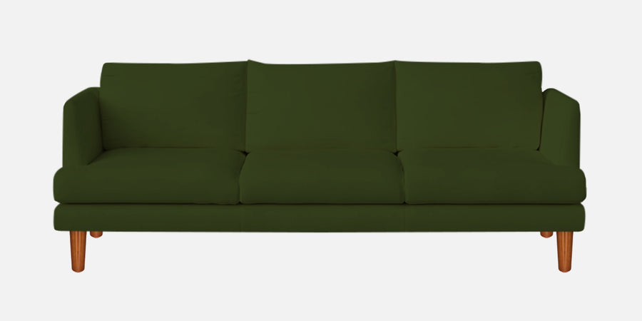Sokun Fabric 3 Seater Sofa In Olive Green Colour - Febonic Living