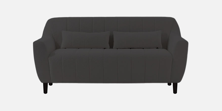 Nesco Boucle Fabric 2 Seater Sofa In Avio Grey Colour - Febonic Living