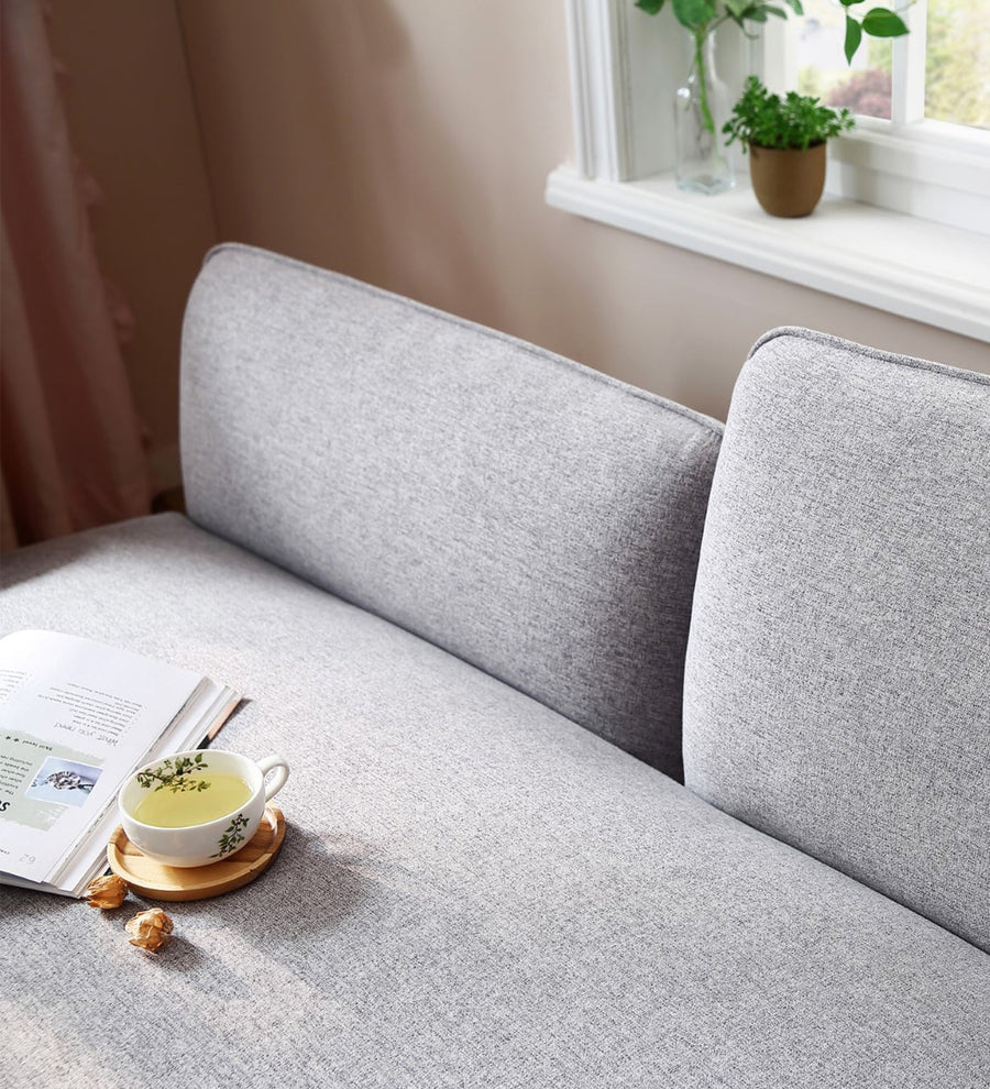 Clark Fabric Lhs Chaise Lounger In Lit Grey Colour - Febonic Living