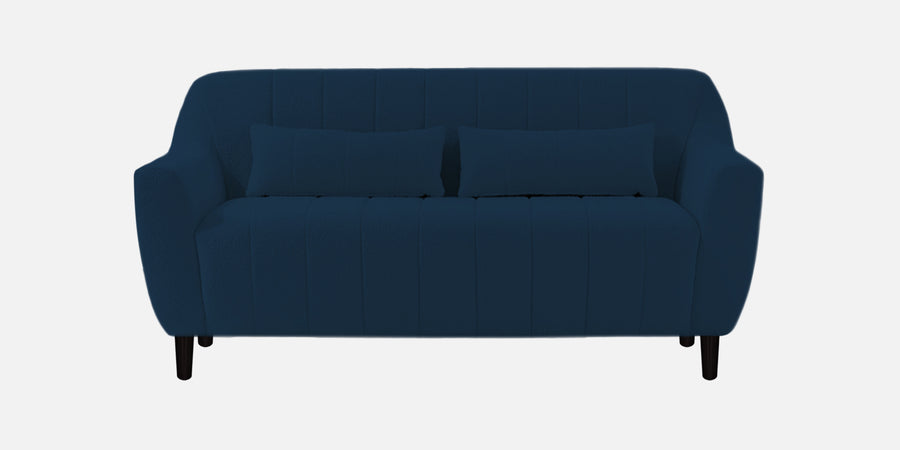 Nesco Boucle Fabric 2 Seater Sofa In Denim Blue Colour - Febonic Living
