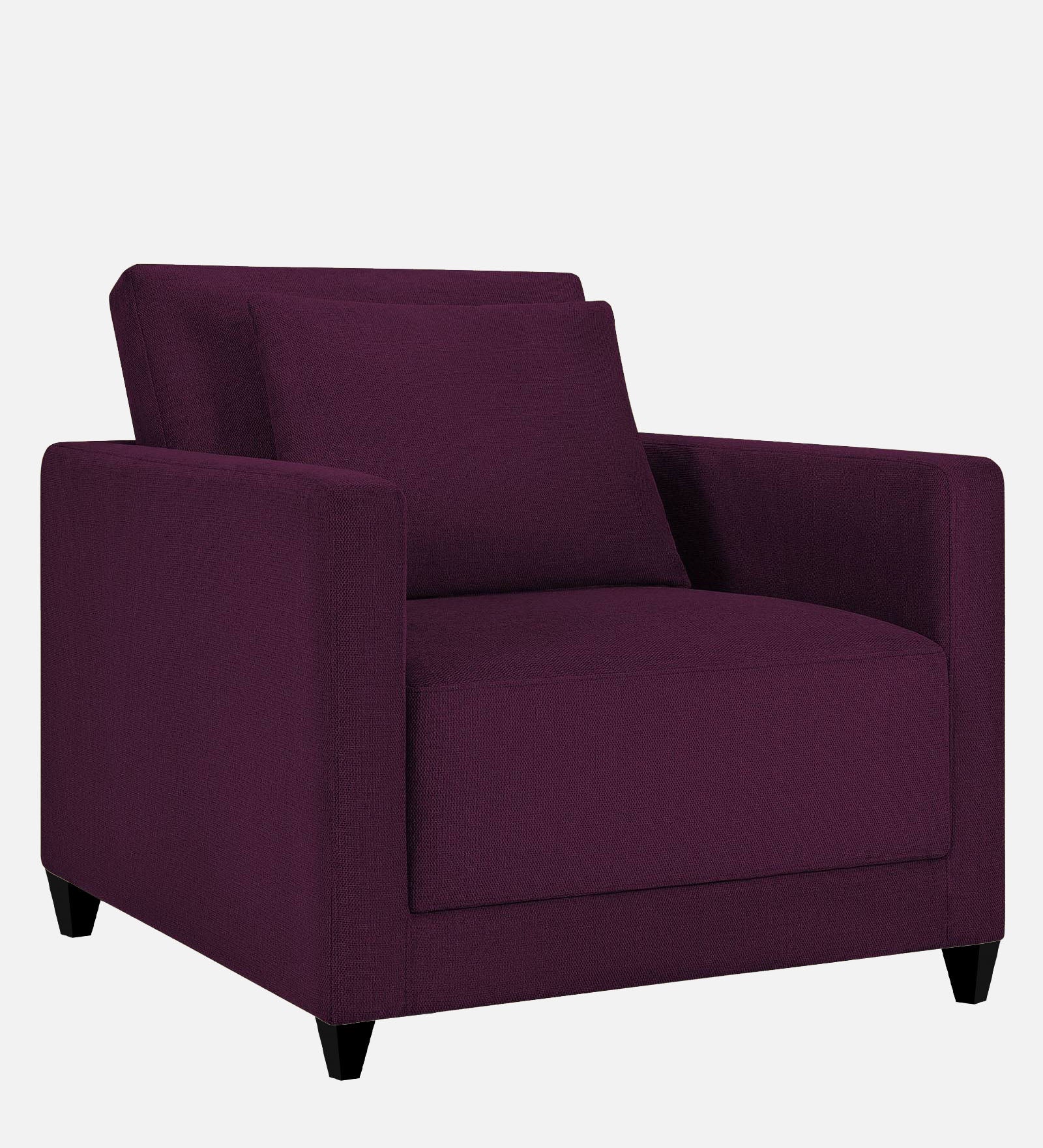 Kera Fabric 1 Seater Sofa in Greek Purple Colour