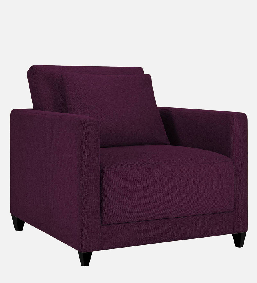 Kera Fabric 1 Seater Sofa In Greek Purple Colour - Febonic Living