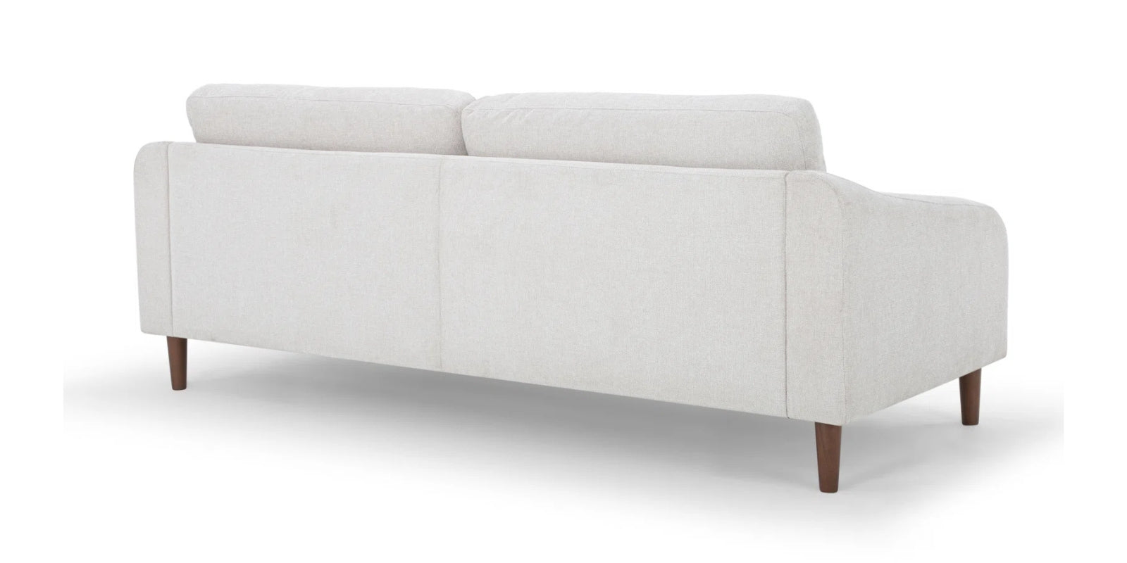 Elara Fabric 3 Seater Sofa In Ivory Cream Grey Colour