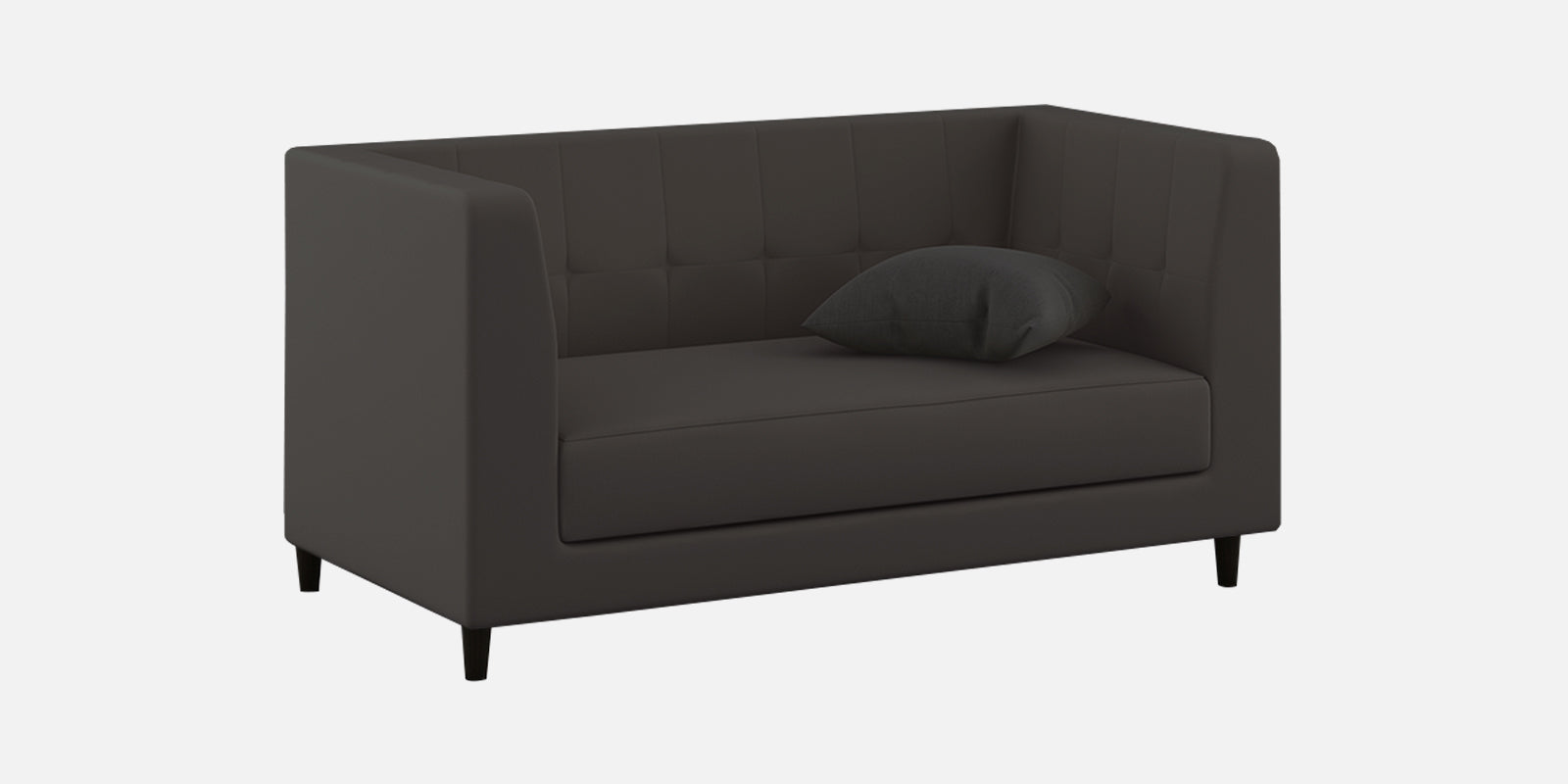 Braulia Velvet 2 Seater Sofa In Davy Grey Colour