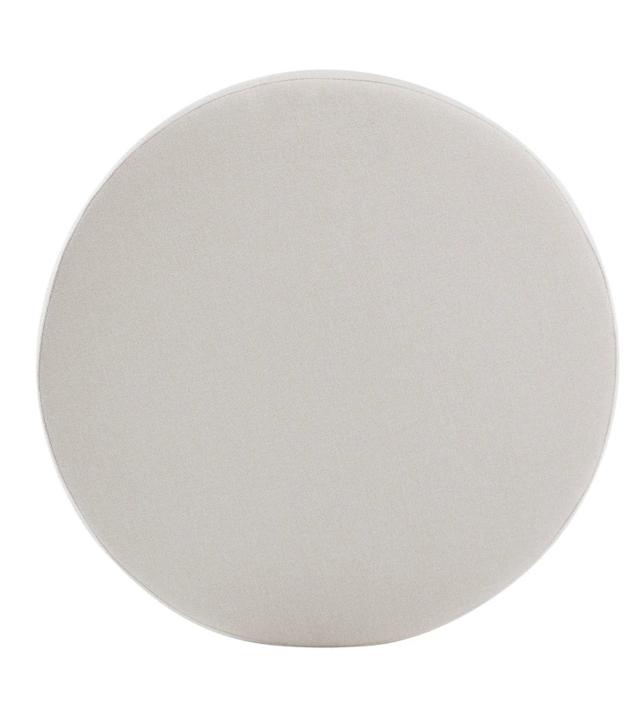 Larky Fabric Ottoman In Lit Grey Colour With Storage - Febonic Living