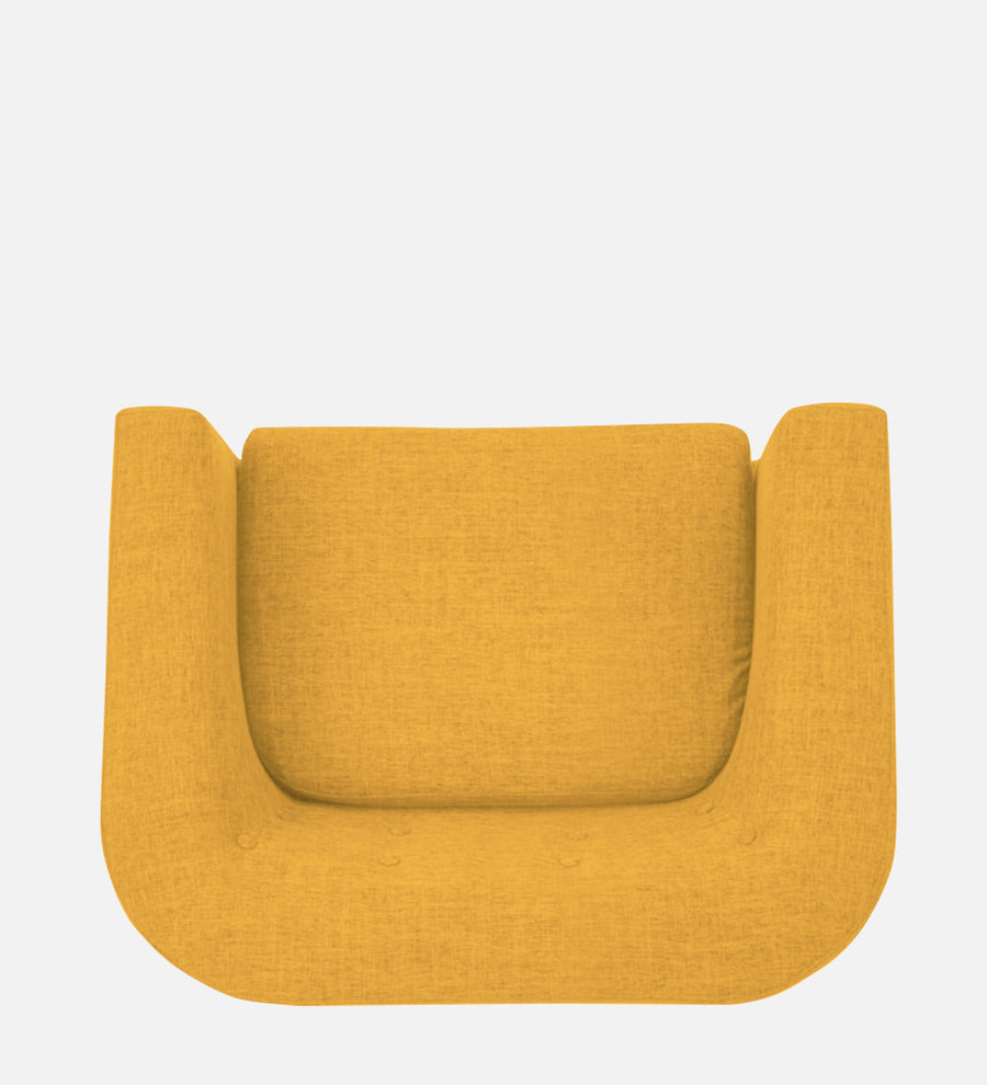 Casper Fabric 1 Seater Sofa In Bold Yellow Colour - Febonic Living