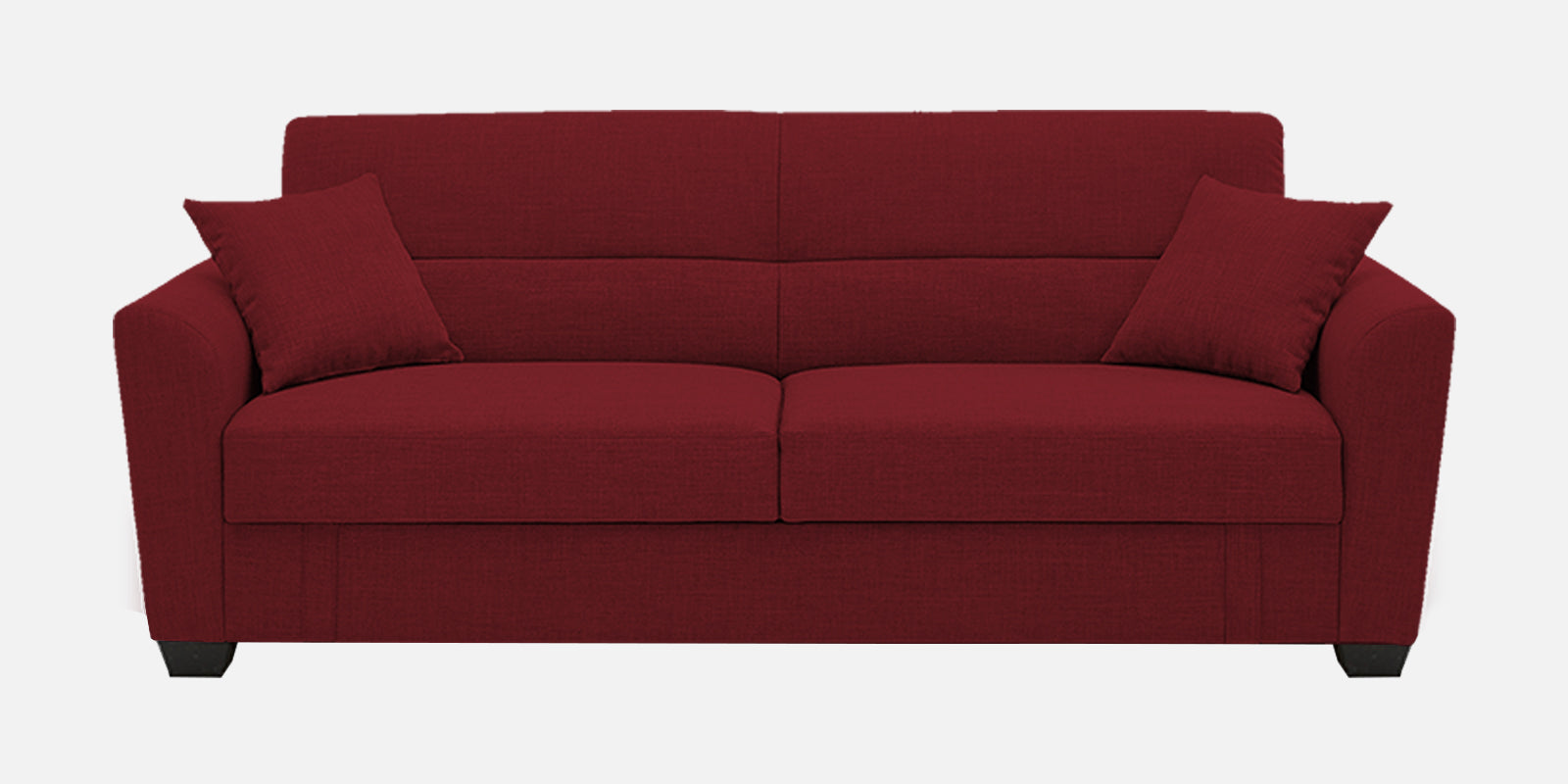 Bony Fabric 3 Seater Convertable Sofa Cum Bed In Corel Red Colour