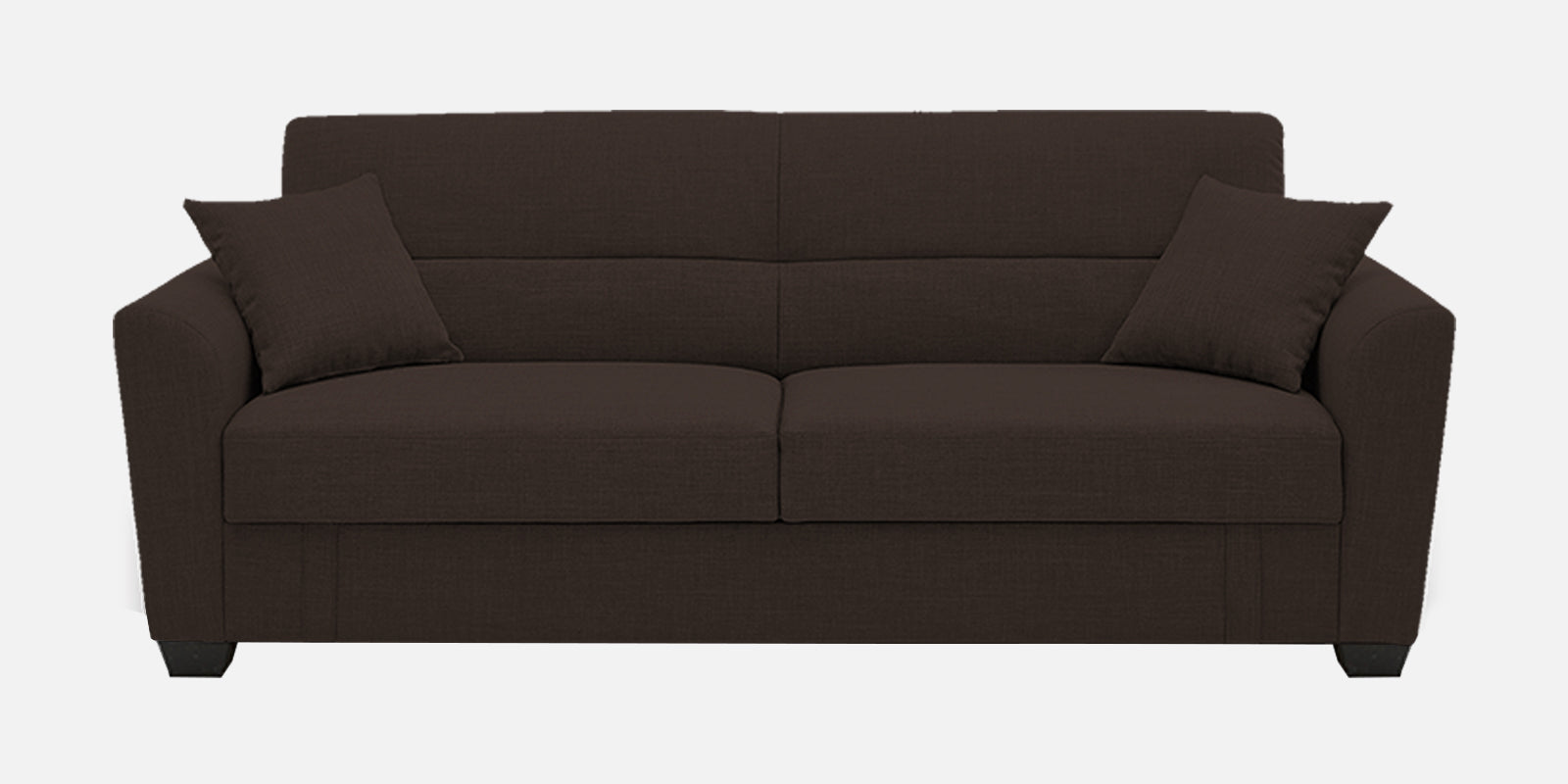 Bony Fabric 3 Seater Convertable Sofa Cum Bed In Coco Brown Colour