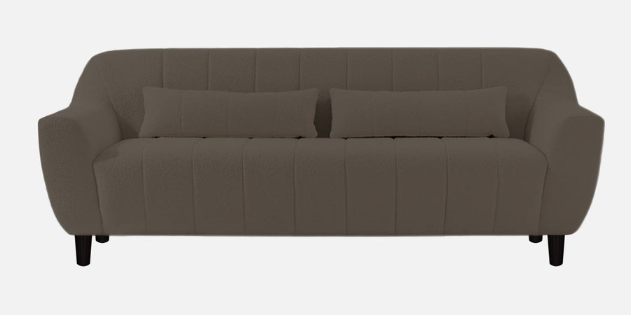 Nesco Boucle Fabric 3 Seater Sofa In Niya Beige Colour - Febonic Living