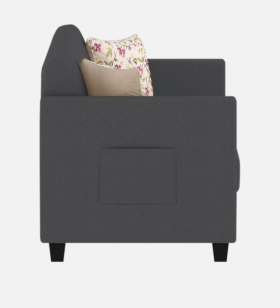 Gozi Fabric 1 Seater Sofa In Maba Grey Colour - Febonic Living