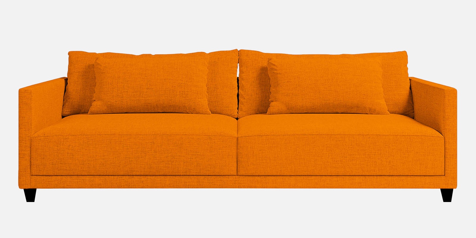 Kera Fabric 3 Seater Sofa in Vivid Orange Colour