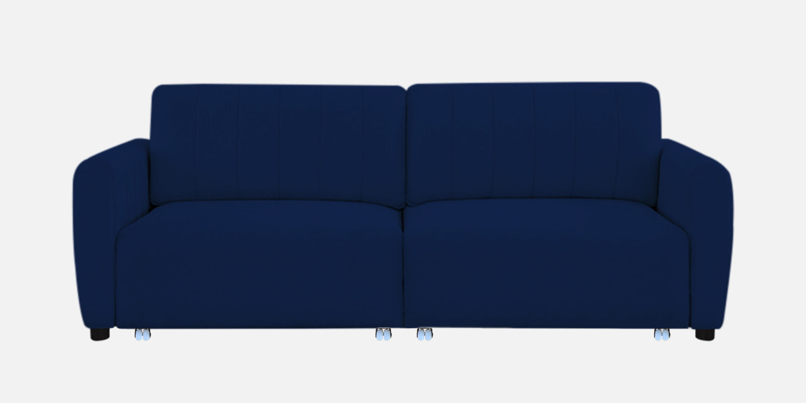 Vima Fabric 3 Seater Pull Out Sofa Cum Bed In Royal Blue Colour