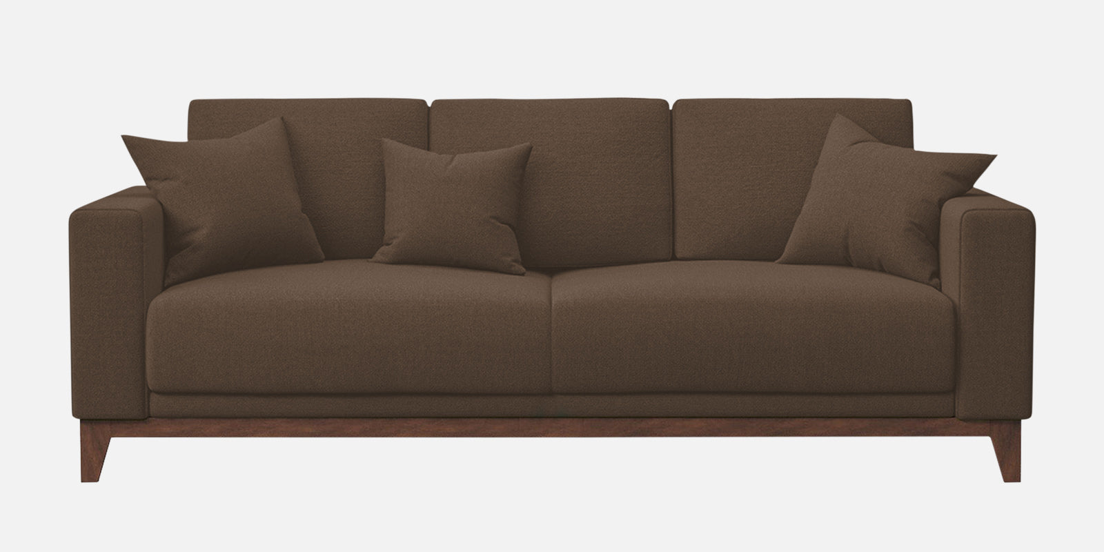 Luca Fabric 3 Seater Sofa in Rosy Brown Colour