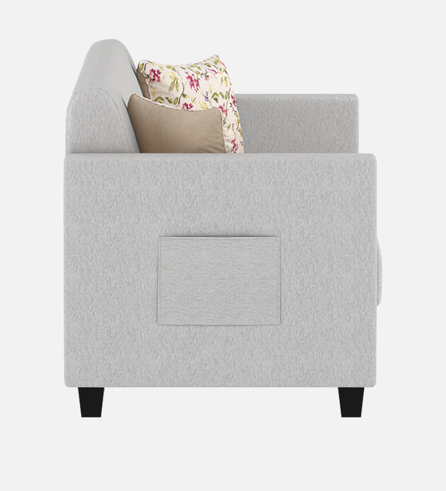Gozi Fabric 1 Seater Sofa In Lit Grey Colour - Febonic Living