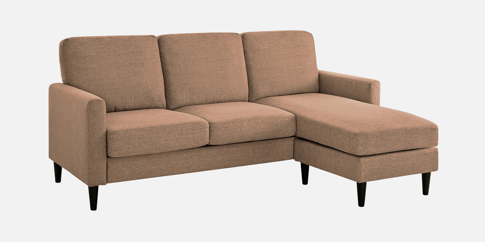 Romie Fabric LHS Sectional Sofa (2+Lounger) in Cosmic Beige Colour