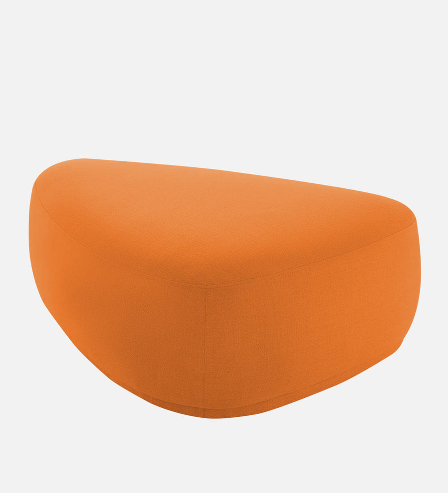 Nona Fabric Pouffe In Vivid Orange Colour - Febonic Living