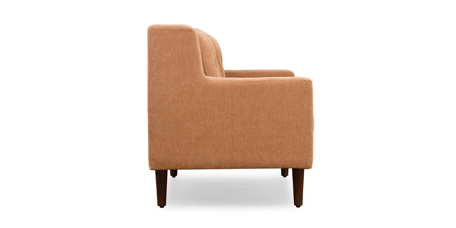 Lucy Fabric 2 Seater Sofa In Cosmic Beige Colour - Febonic Living
