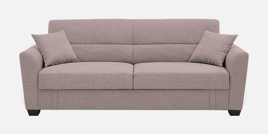 Bony Fabric 3 Seater Convertible Sofa Cum Bed In Orchid Beige Colour - Febonic Living