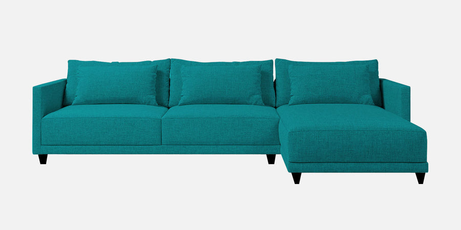 Kera Fabric Lhs Sectional Sofa 3 Lounger In Sea Green Colour - Febonic Living